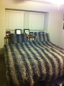 My super fabulous princess bed at the house in Plano